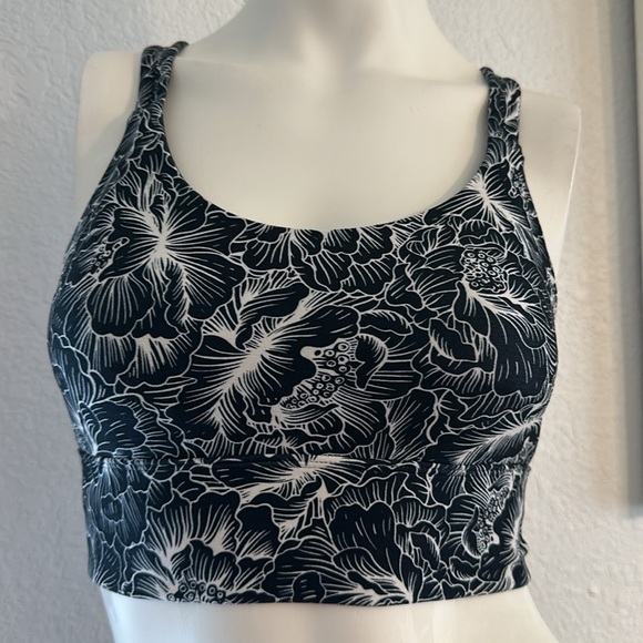 Balance Collection Other - The Balance collection black floral mid imoact lined sport bra